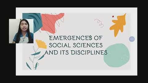 DISS: Emergences of Social Sciences and Its Disciplines