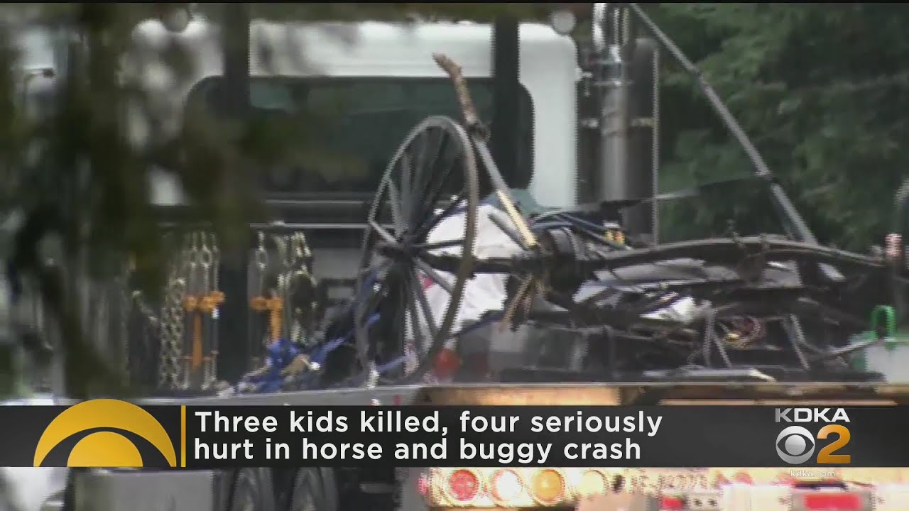 3 Dead, 4 Injured In Horse And Buggy Crash - YouTube