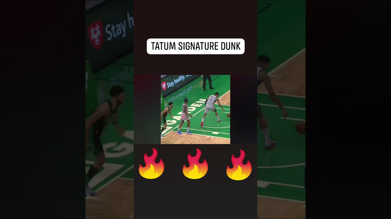 #short#video# viral tatums highlights signature slam dunk