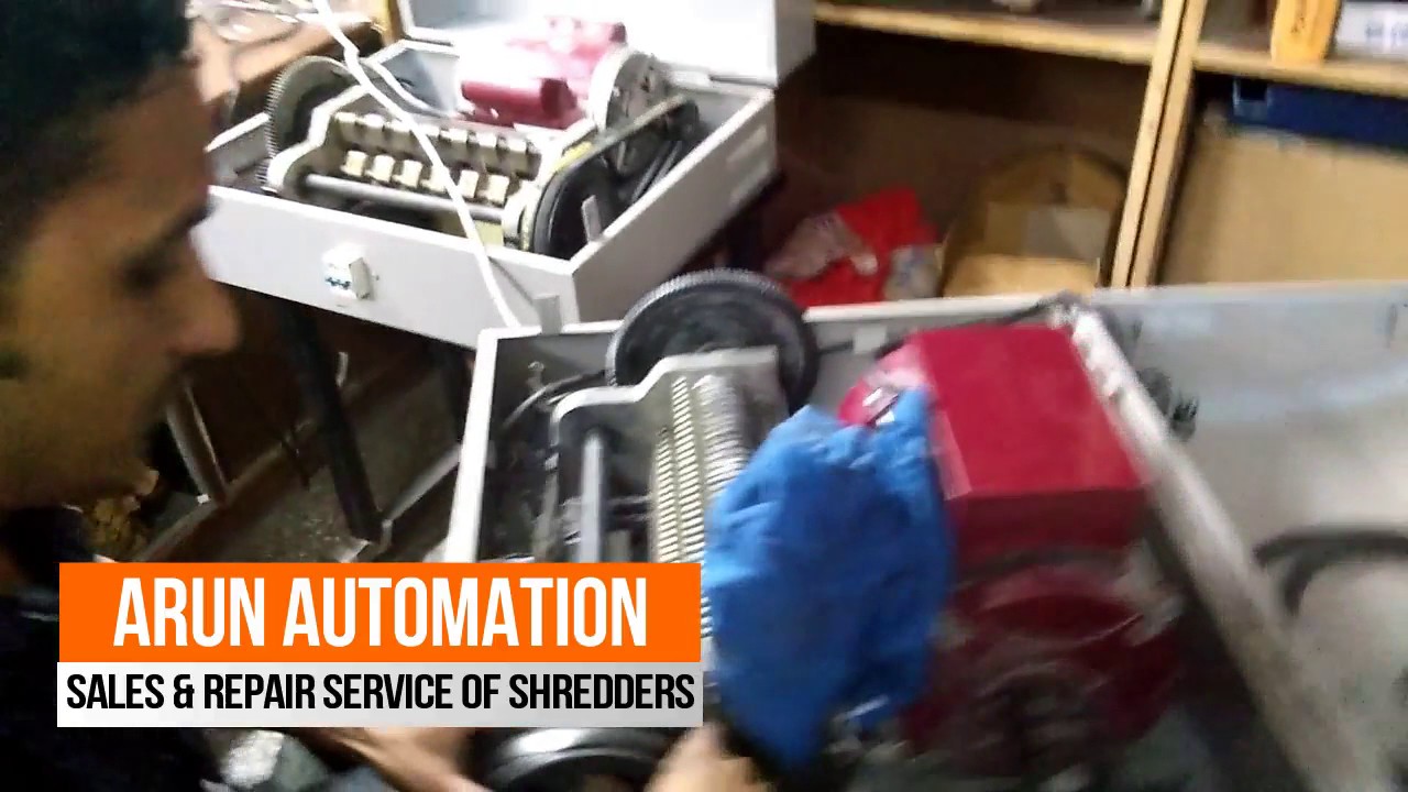 Industrial Shredder Repair Service In Delhi, Noida, Gurgaon - YouTube