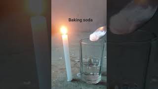 Candle vs Baking soda and Vinegar experiment #ytshort @ARXEXPERIMENT