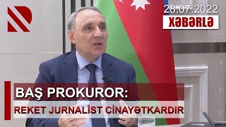 Baş Prokuror Kamran Əliyev Reket Jurnalist Cinayətkardır