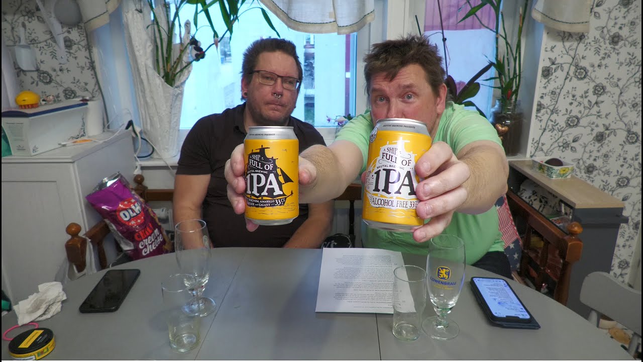 Unboxing, Review, Smakprovning, Brutal Brewing A Ship Full of IPA 5,8% VS 0,0%