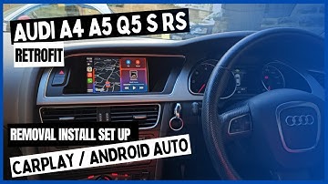 How to install CarPlay to Audi A4 A5 Q5 Original Radio Removal Retrofit Decoder High Configuration