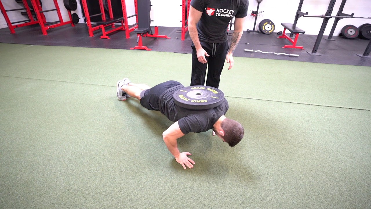 Weighted Push Ups - YouTube
