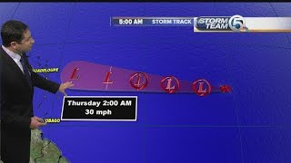 Tropical Storm Grace: Tuesday 5 a.m. update