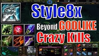 DotA 1 Zeus Beyond Godlike Crazy kill-DotA 6.83d Style8x