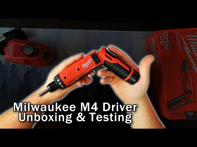 Unboxing & Testing the Milwaukee M4 Electric Screwdriver - YouTube