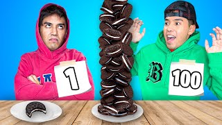 COMIENDO 100 CAPAS DE COMIDA CHALLENGE Luis Mendez