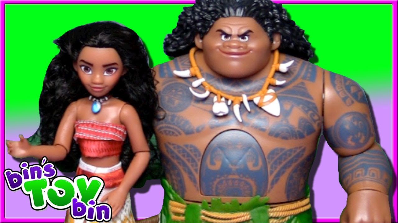 moana and maui dolls