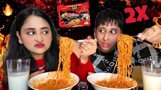 Download Lagu 2X Spicy Noodles Challenge  MP3