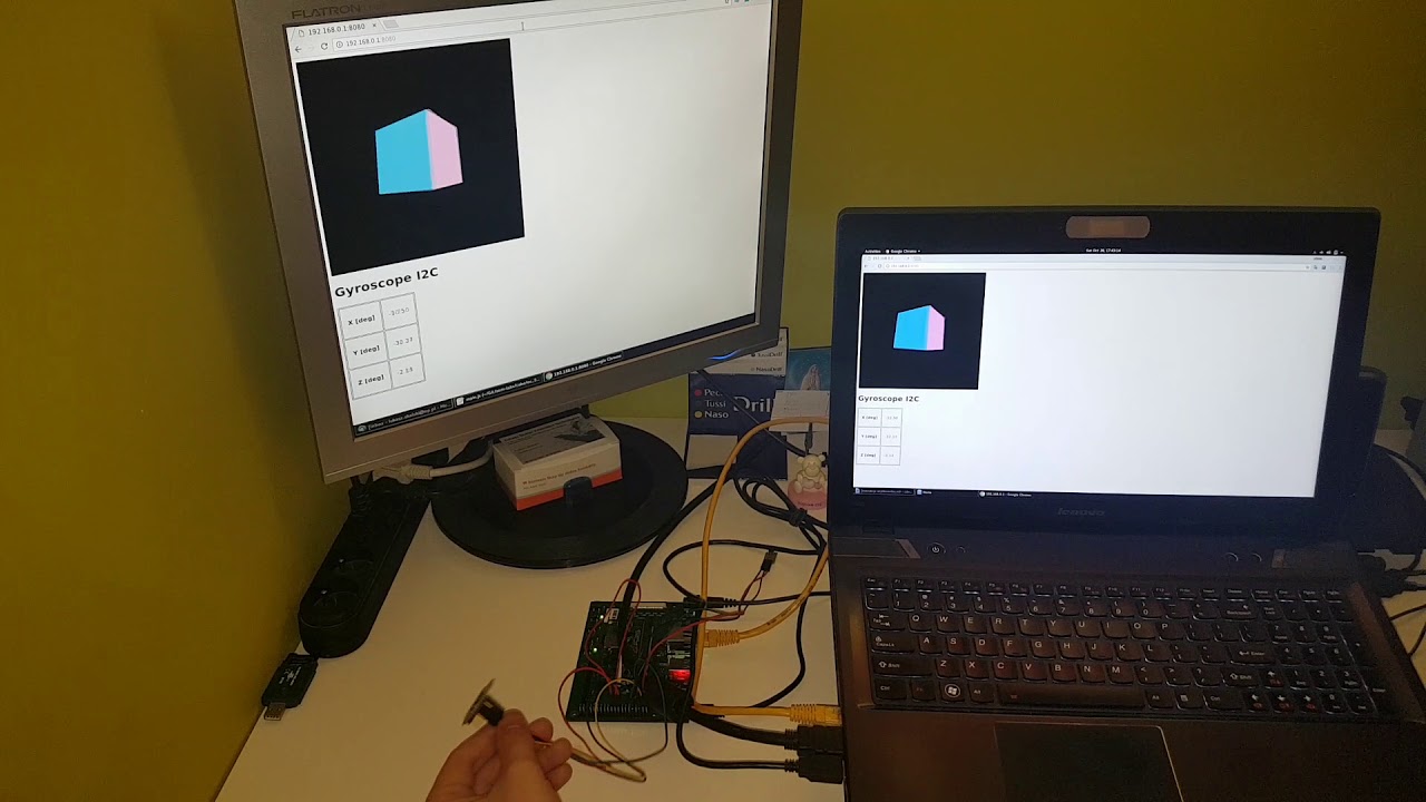 L3GD20 gyroscope and Node.js on NXP iMX6ULL SoMLabs linux board