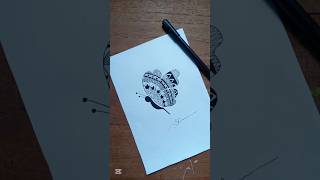Butterfly Doodle Art #shorts #satisfying #art #drawing #painting #artandcraft #doodle