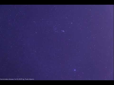 شهب التوأميات 14 12 2020