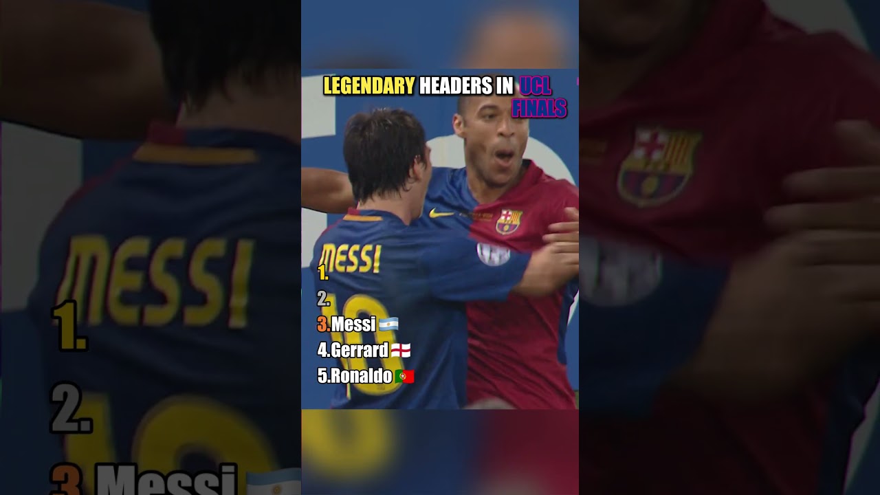 UNFORGETTABLE HEADRES IN CHAMPIONSLEAGUE FINALS #football #soccer #top5