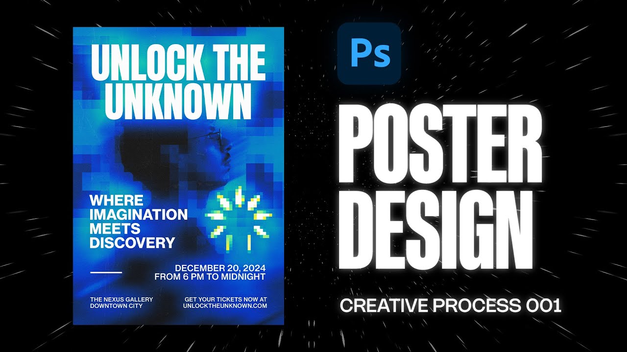 How to Make a Poster Design in Photoshop (Creative Process 001) - YouTube