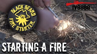 SELF RELIANCE | Starting a Fire with Black Beard