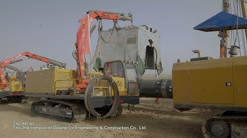 Xionggu pipeline automatic welding machine in the 4th west to east gas pipeline project. The 4th lot