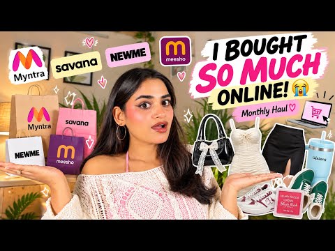EVERYTHING I BOUGHT THIS MONTH 🛍️ | Myntra, Savana, NEWME & Meesho Haul 