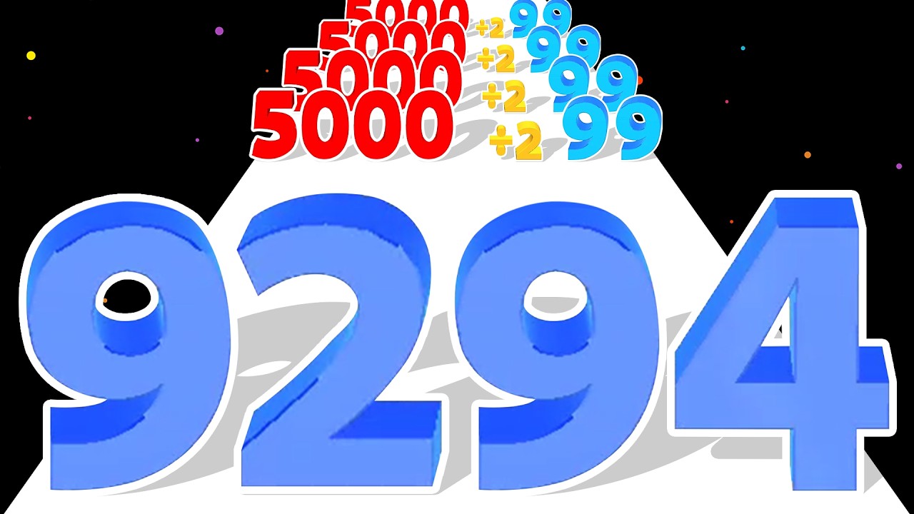 NUMBERS RUN 3D - Number Master (Cool Math Game) Level Up Numbers. Max Level Freeplay Highscore ...