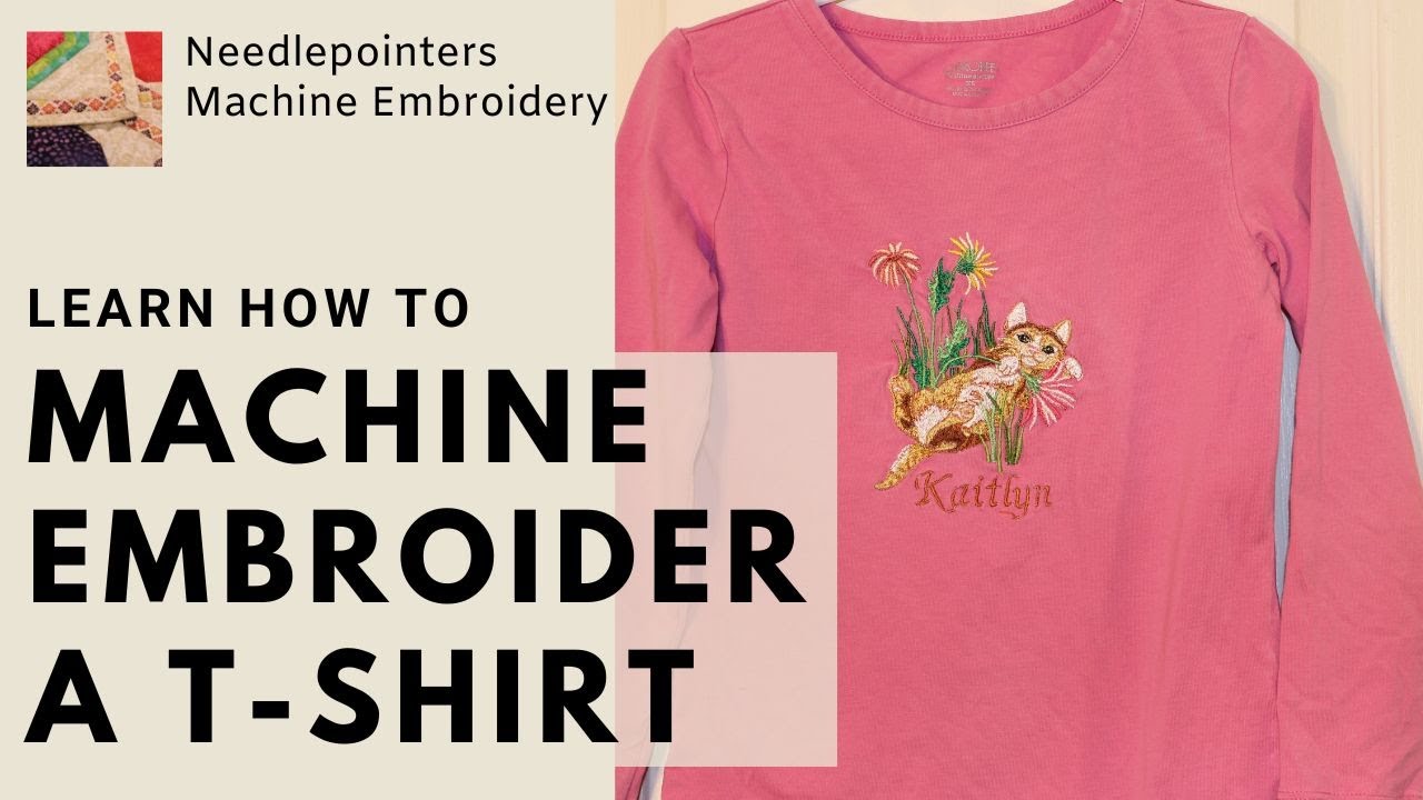 T-Shirt - How to Machine Embroider a T-Shirt 