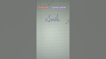 #smile in cursive letters #shorts #cursivewriting #handwriting #viral #trending #calligraphy