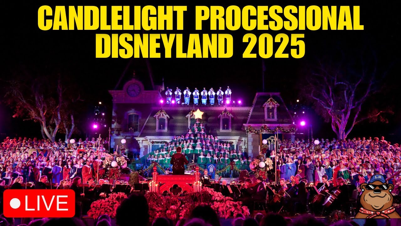 🔴 Live: 2025 Candlelight Processional at Disneyland Featuring Benjamin Bratt - 12/06/25