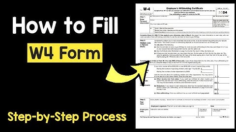 How to Fill W4 Form | Guide to Tax Withholding Form | Fill out IRS Form W4 USA | Single/Married