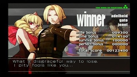The King of Fighters XI: Adelheid Playthrough (PS2)