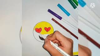 تعليم الرسم،  رسم ايموجي  قلب فيس بوك،  رسم سهل،تعليم الرسم للاطفال