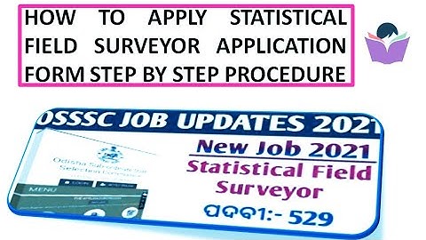 HOW TO APPLY STATISTICAL FIELD SURVEYOR APPLICATION FORM STEP BY STEP PROCEDURE //  #WAYOFSUCCESS