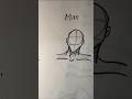 How to draw Head Boy and Man #art #tutorial  #drawing #sketch #diy #draw #viral #trending #short