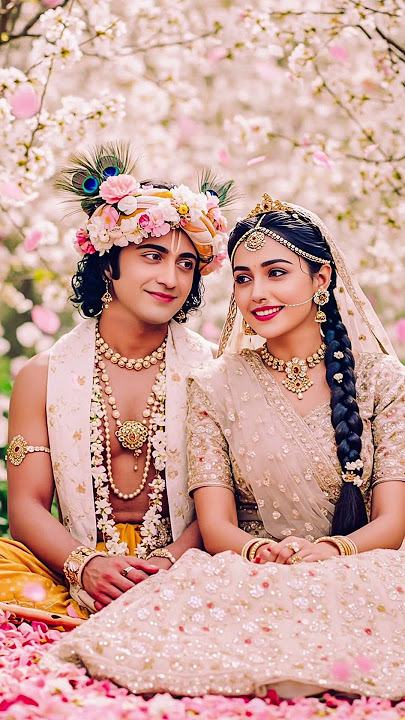 “True love is when even God chooses to be a lover – Radha Krishna.” 💛 #RadhaRani #RadhaKrishna
