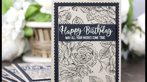 Unity Quick Tip: Clean & Simple Black on Kraft Card