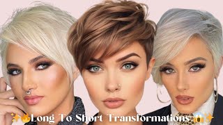 Watch Her Enter Her Short Hair Era | Hair Transformations Part 2