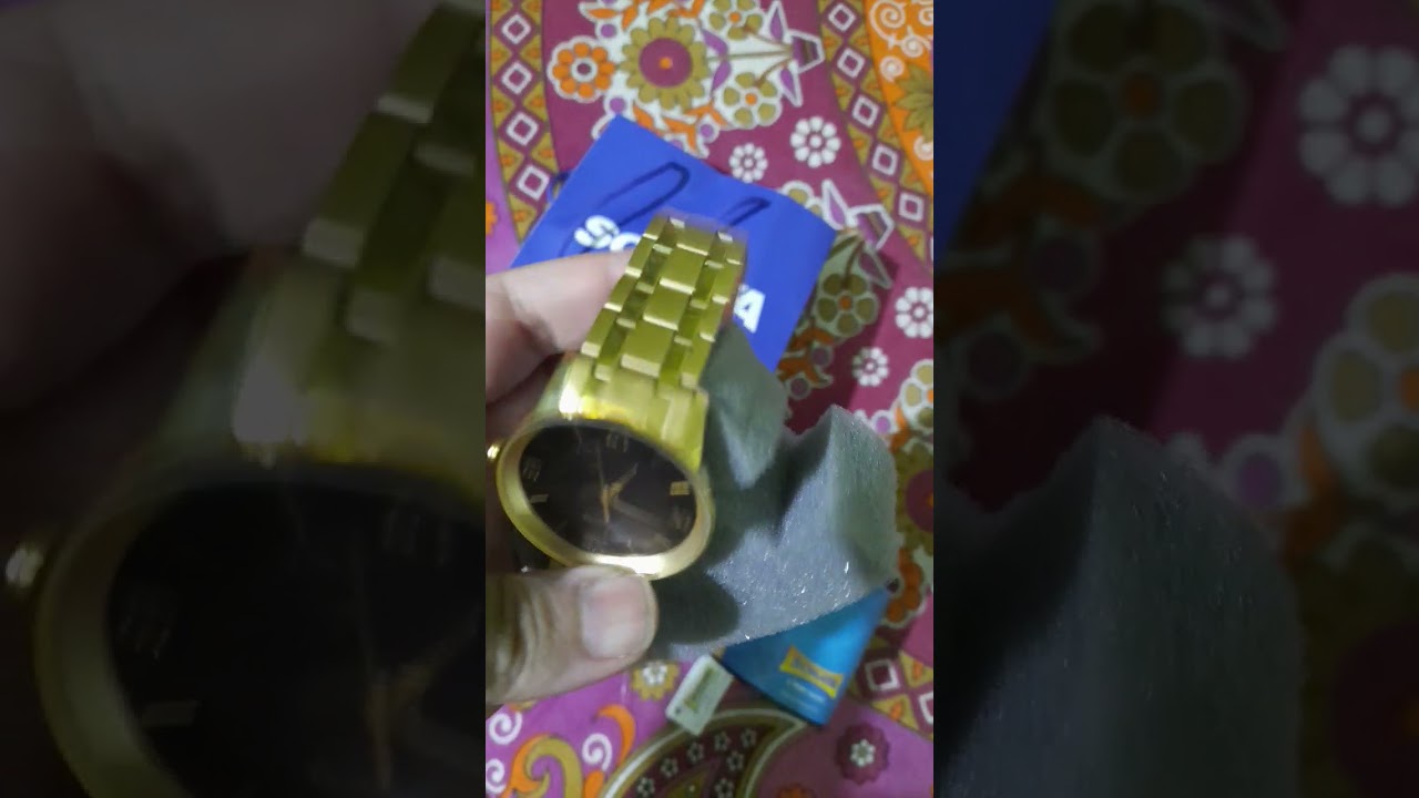 Sonata golden wristwatch for men | Tata sonata wristwatch for men | Best wristwatches for men