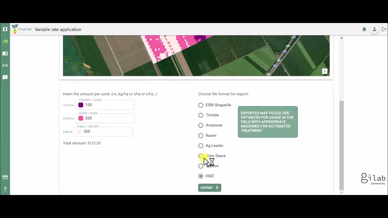 Croplab - Variable rate application