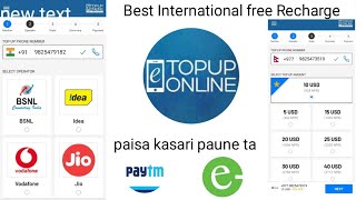 free international recharge with all countries | esewa earning app 2022 screenshot 3
