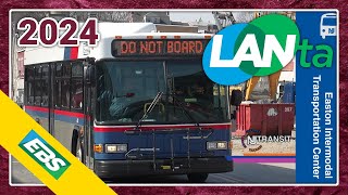 Easton, PA: LANTA, Trans-Bridge, and NJ Transit Buses! - TrAcSe 2024