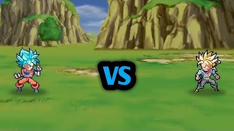 SSJ Blue Goku vs SSJ Future Trunks