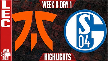 FNC vs S04 Highlights | LEC Spring 2021 W8D1 | Fnatic vs Schalke 04