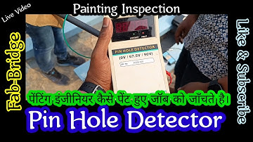Pin Hole Detector painting  Inspection #inspection  #metalworks #fabrication #fabricators #qc