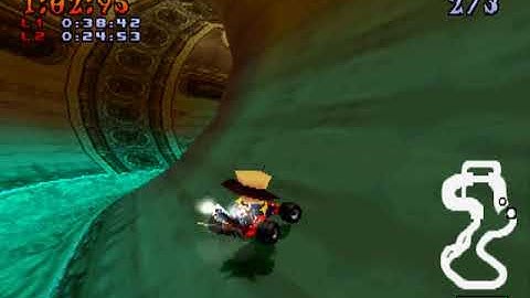 CTR Time Trial - Beating Oxide - Sewer Speedway (No Cheats/ Glitches)