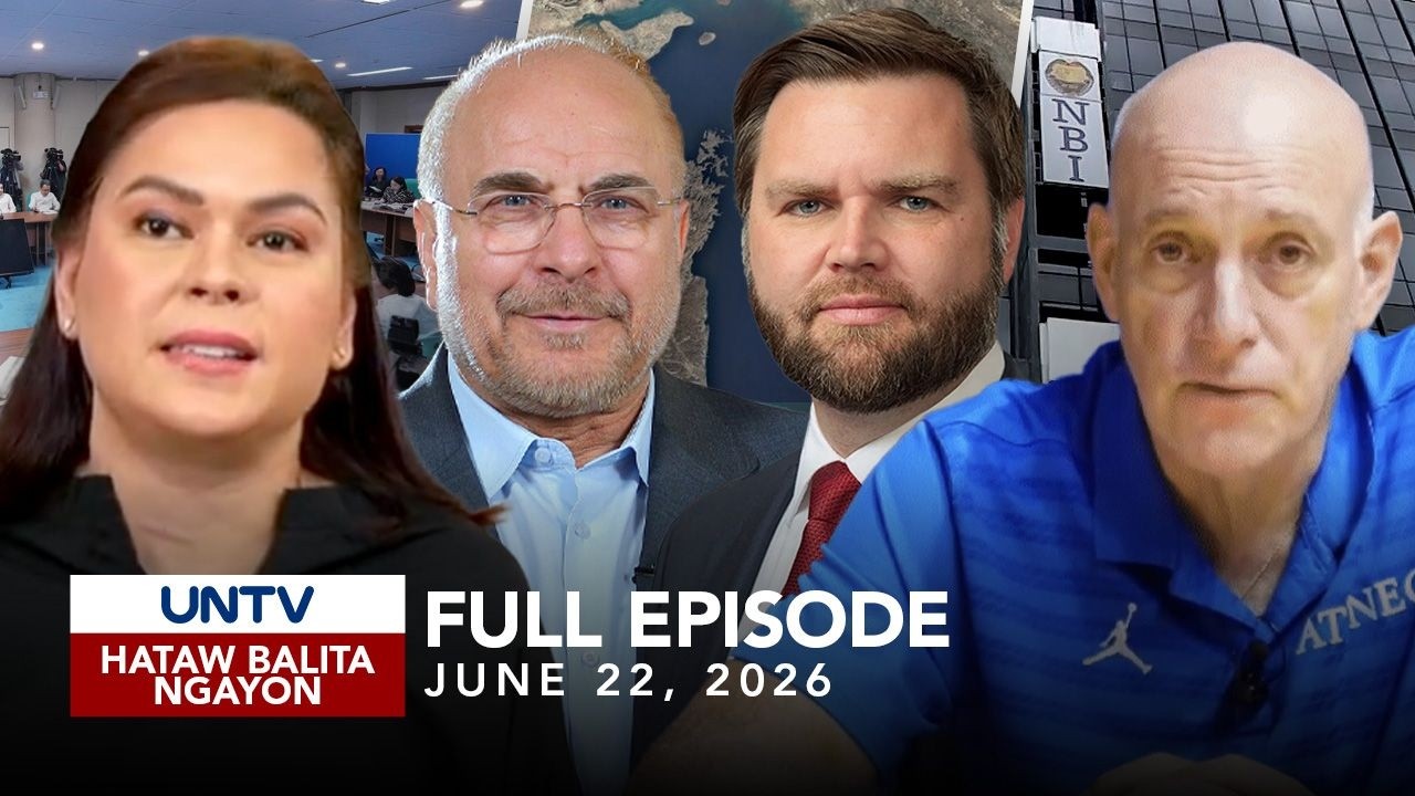 UNTV: Hataw Balita Ngayon | June 22, 2026