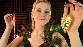 Let's Spruce You Up for Christmas 🎄 Decorating You ASMR, Ear to Ear, Assorted Tapping Triggers