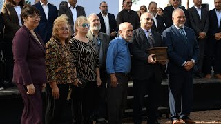 Acto en Laguna Brava, un barrio que amalgama la historia patria y un promisorio futuro turístico