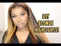 WATCH ME BLEACH THIS WIG! l Blonde Highlights Tutorial l WHITFABBY