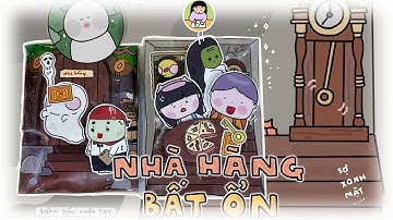 Nhà Hàng Bất Ổn | Bánh Gấu Khéo Tay | Cô Tiên Xanh Đồ Chơi Giấy
