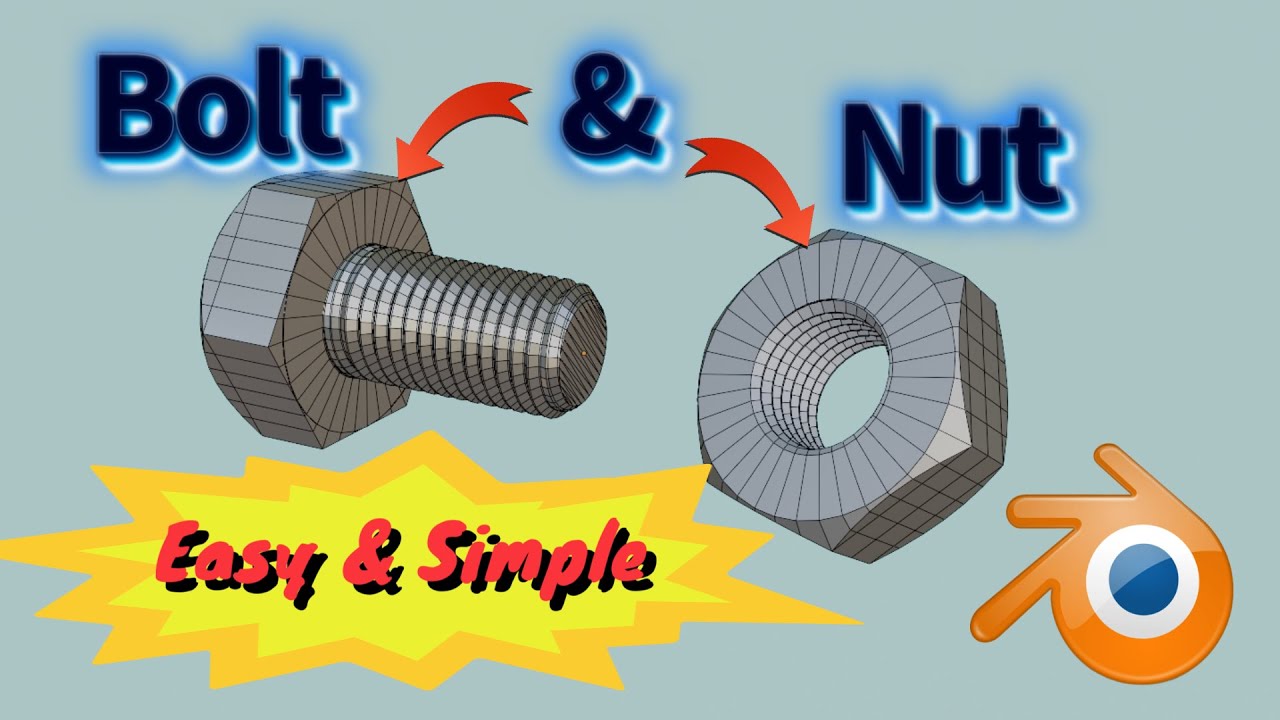 Blender _ How to add Bolt and Nut _ Blender Addon _ The SP - YouTube