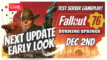 NEXT UPDATE! Early Gameplay FINAL PTS (test server) | Fallout 76 Live